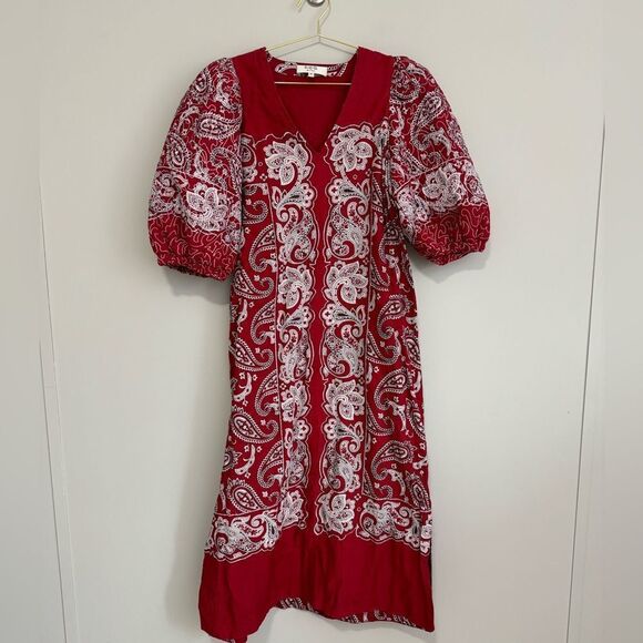 Sea New York Theodora Paisley Balloon Sleeve Dress - Picture 2 of 5